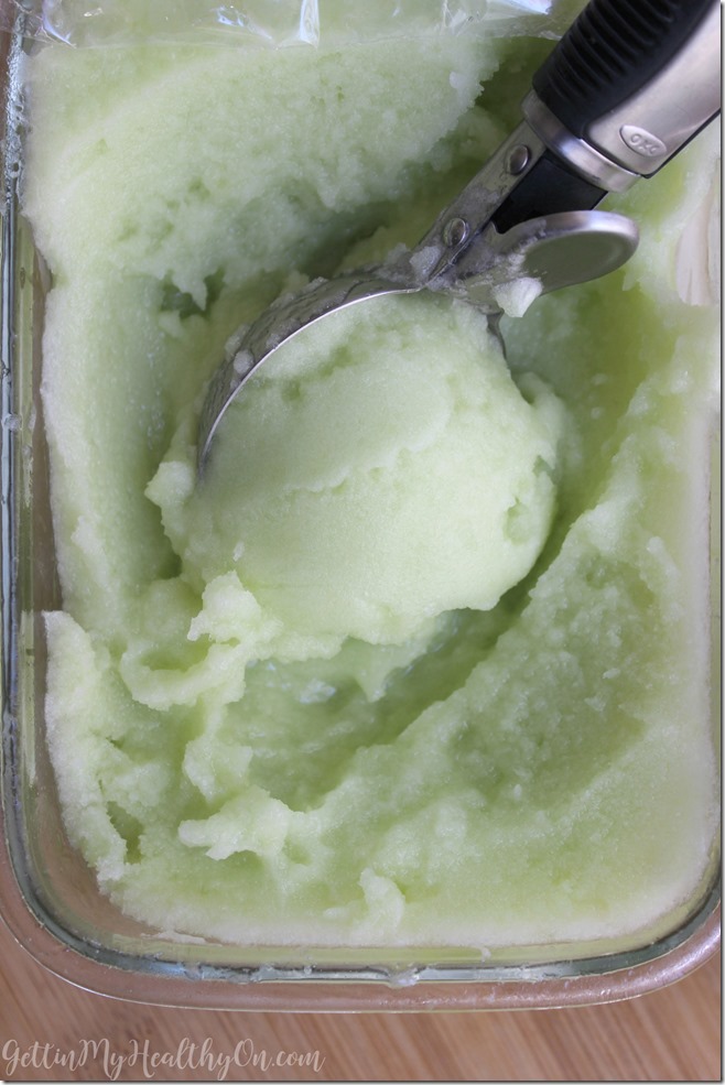 Frozen Honeydew Sorbet