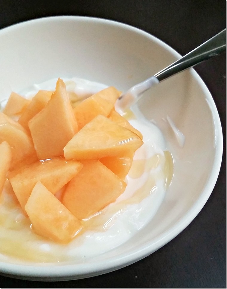 Cantaloupe and Greek Yogurt