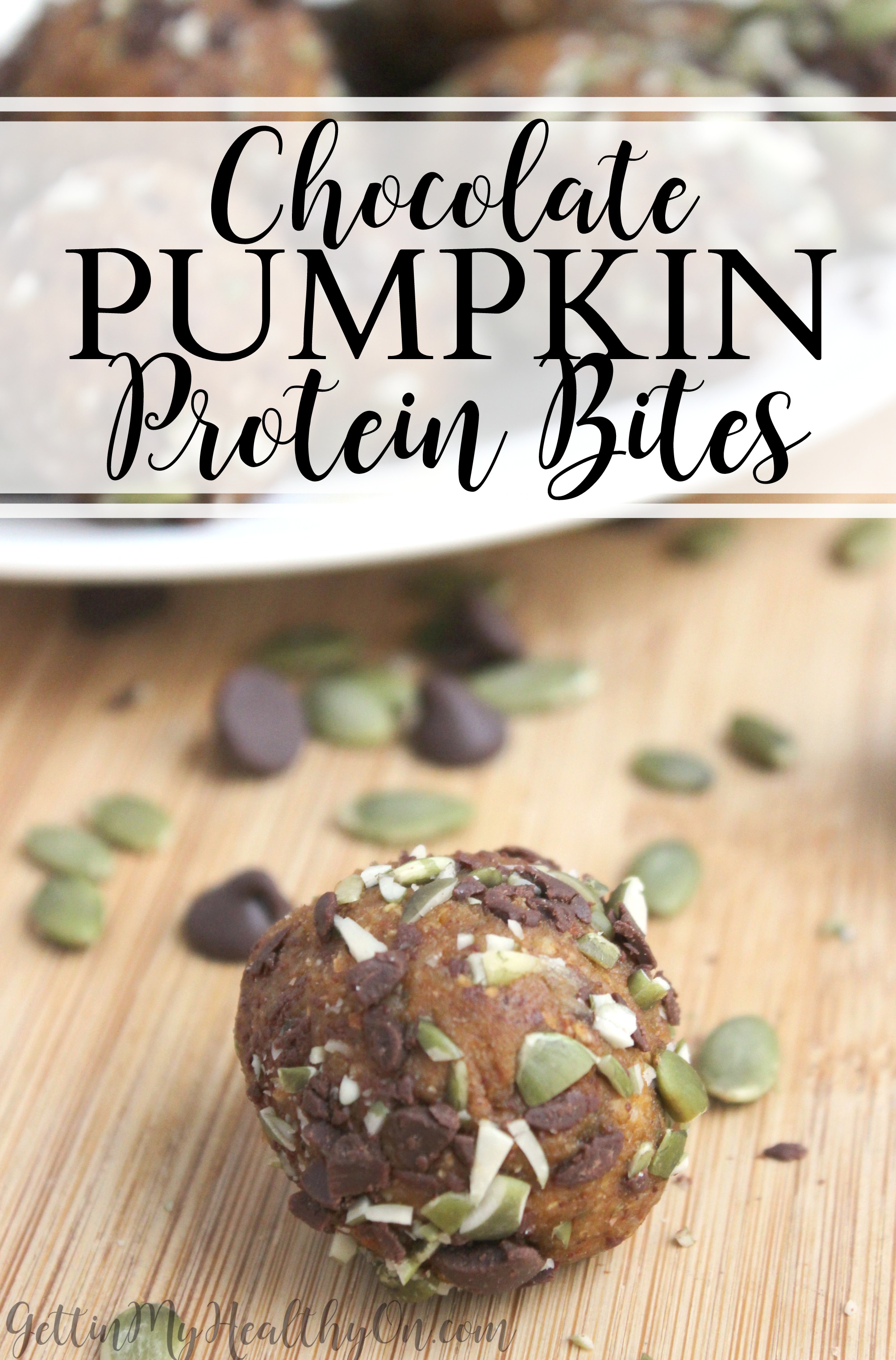 Chocolate Pumpkin Protein Bites