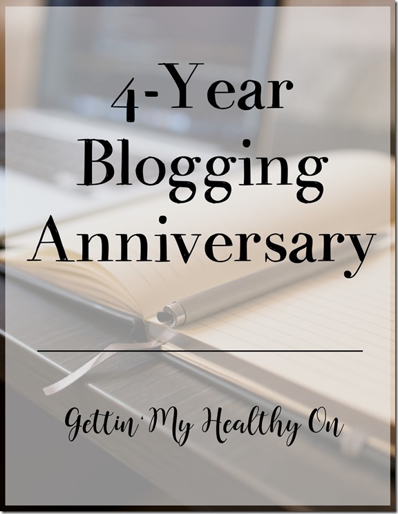 Four Year Blogging Anniversary