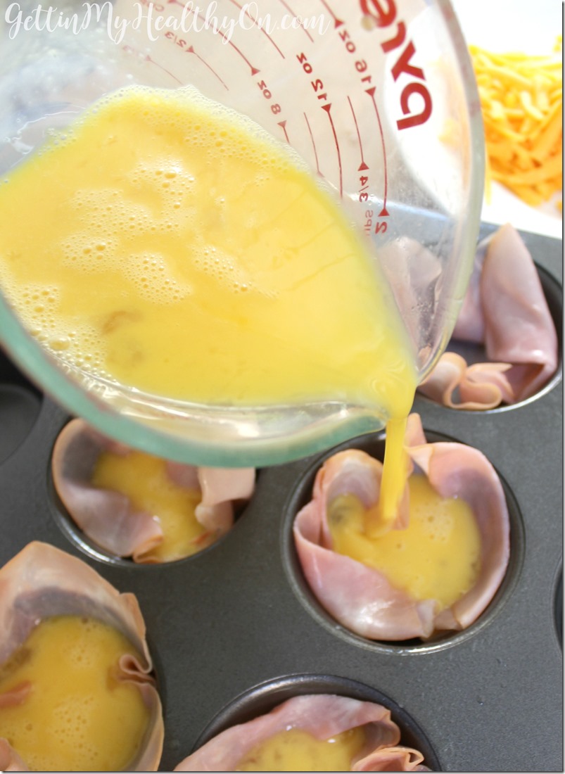 Ham and Cheese Egg Cups