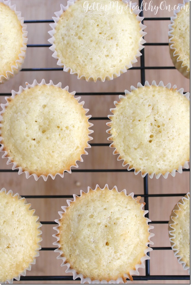 Vanilla Cupcakes with Greek Yogurt