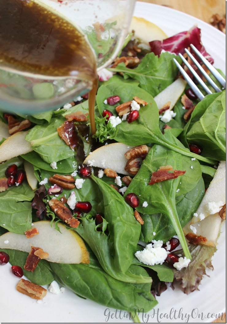 Fall Salad with Maple Balsamic Vinaigrette