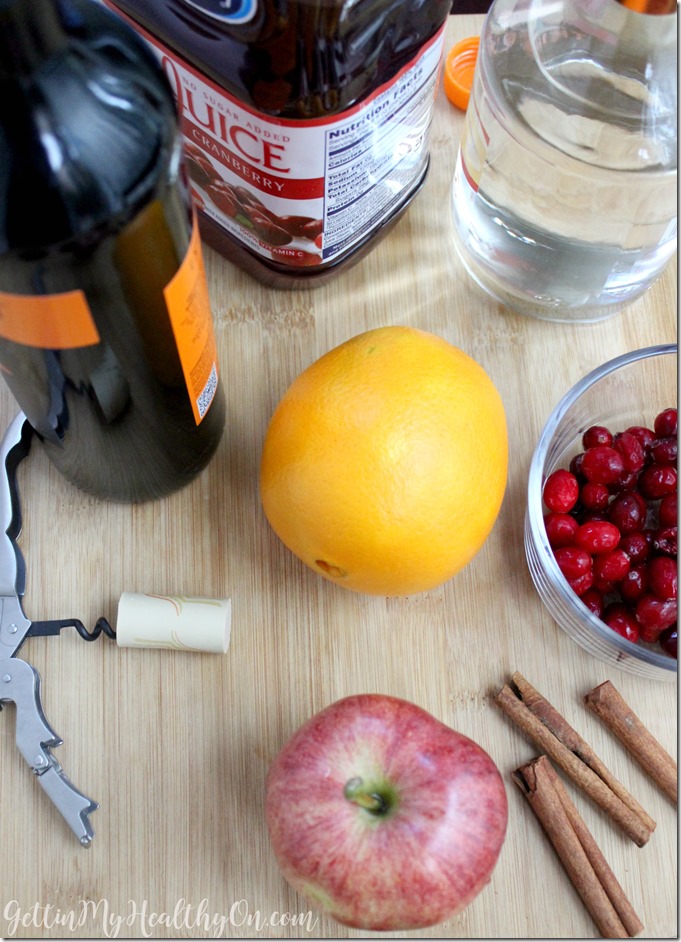 Fall Sangria Ingredients