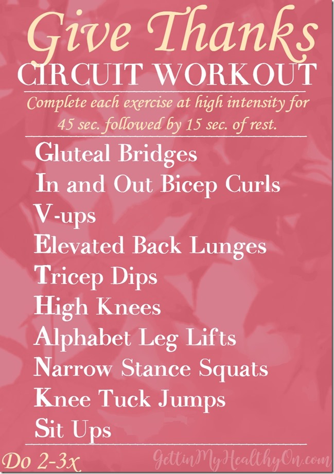 Give Thanks Circuit Workout