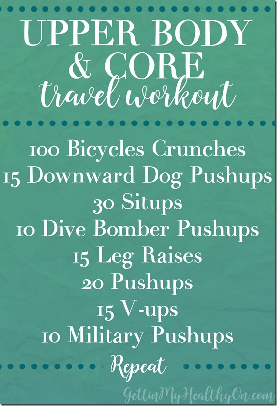 Travel Workout for Upper Body and Core