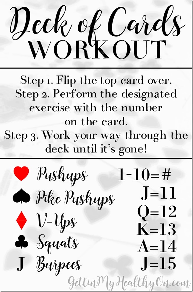 Deck of Cards Workout