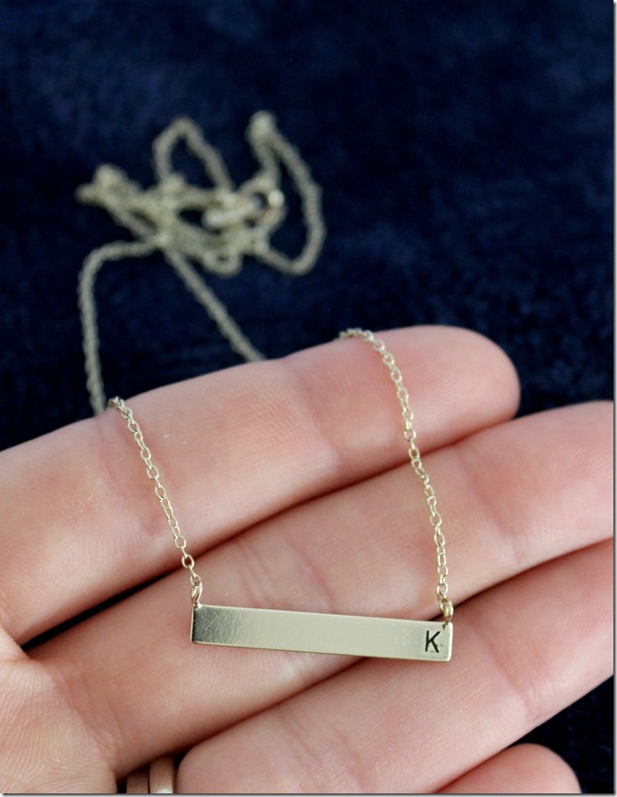 Gold Initial Necklace