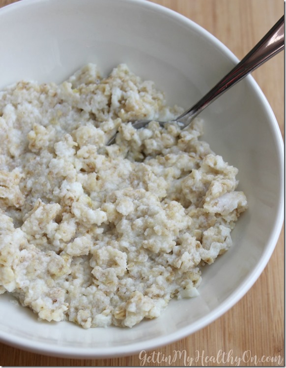 Egg White Oatmeal in Microwave