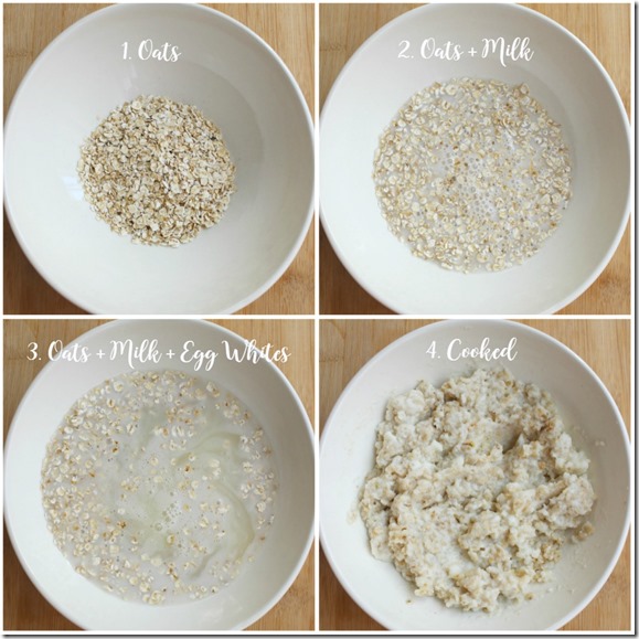 Egg White Oatmeal In The Microwave