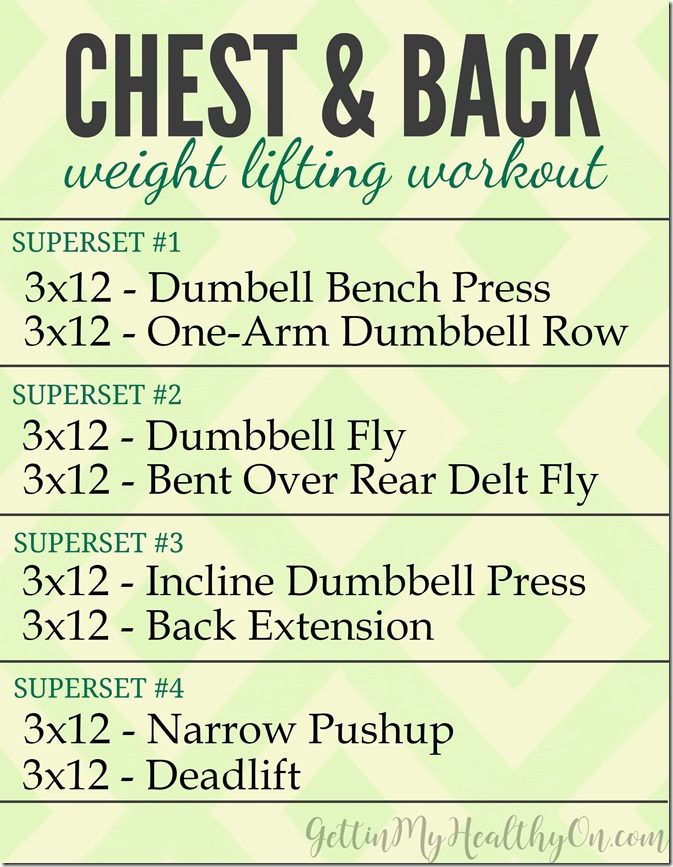 Superset chest and back sale