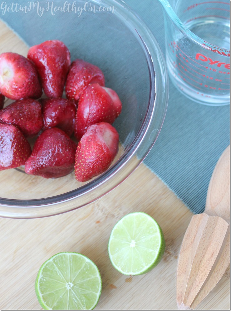 Strawberry Daiquiri Ingredients for Popsicles