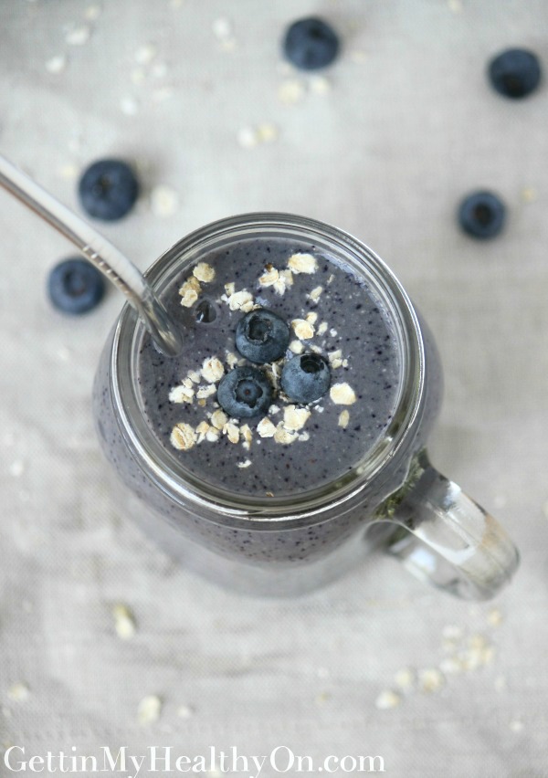 Blueberry Oat Protein Smoothie