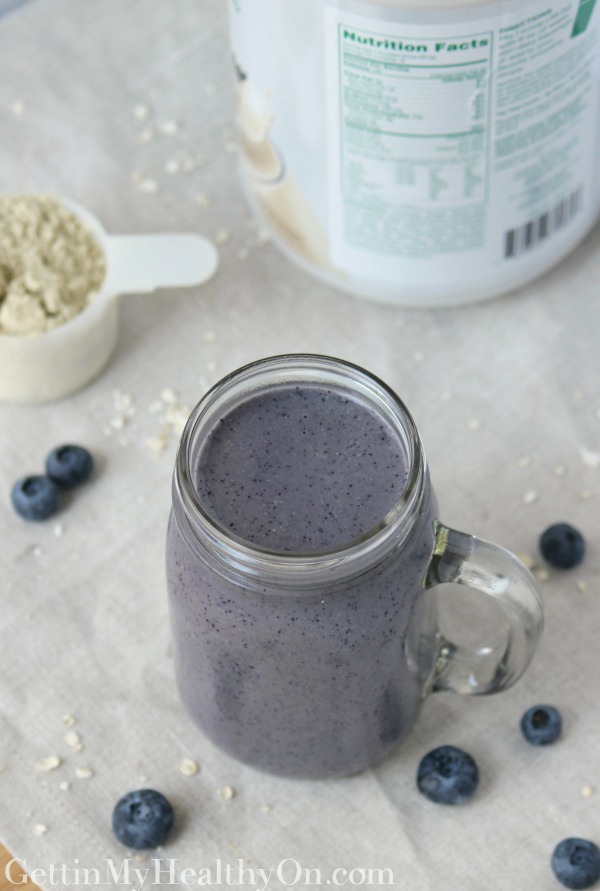 Blueberry Oat Protein Smoothie