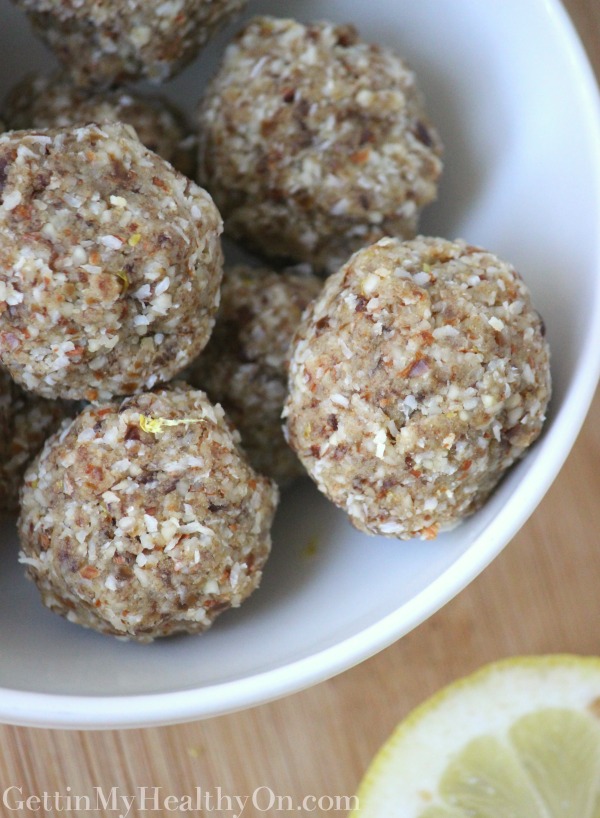 Easy Lemon Coconut Protein Balls Recipe