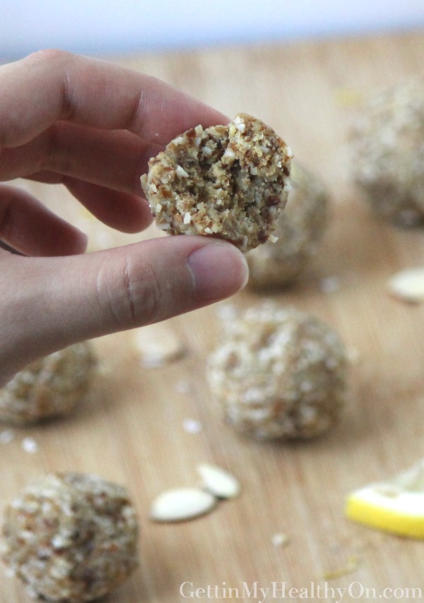 Coconut Lemon Energy Balls