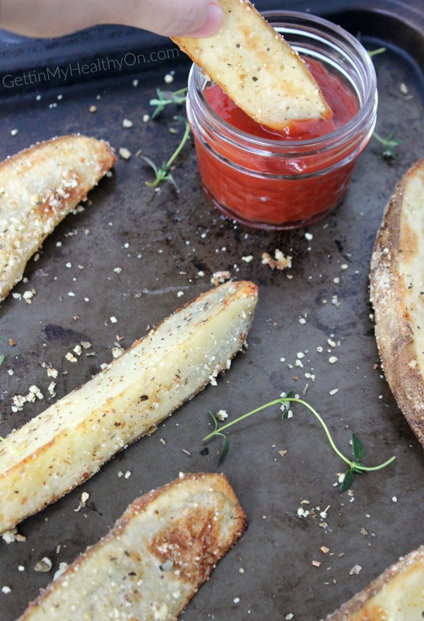 Baked Garlic Parmesan Potato Wedges