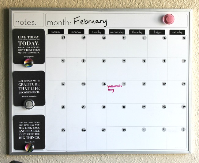 Dry Erase Wall Calendar