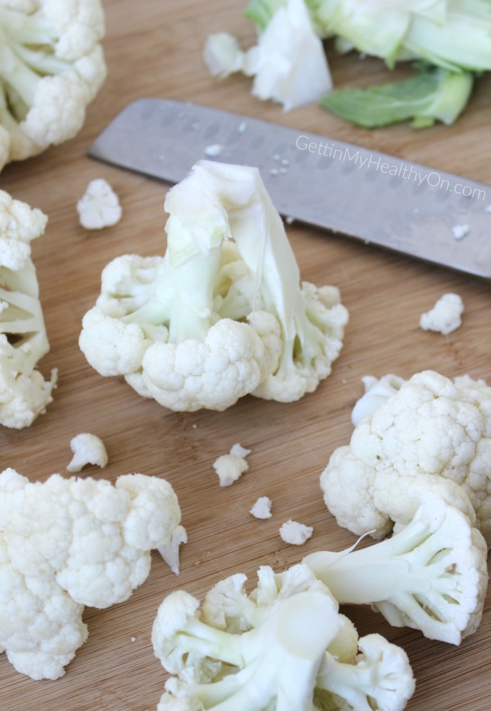 Making Cauliflower Rice