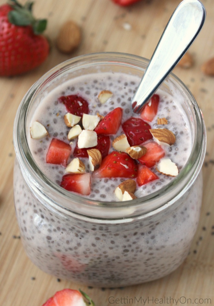 Strawberry Vanilla Chia Pudding 