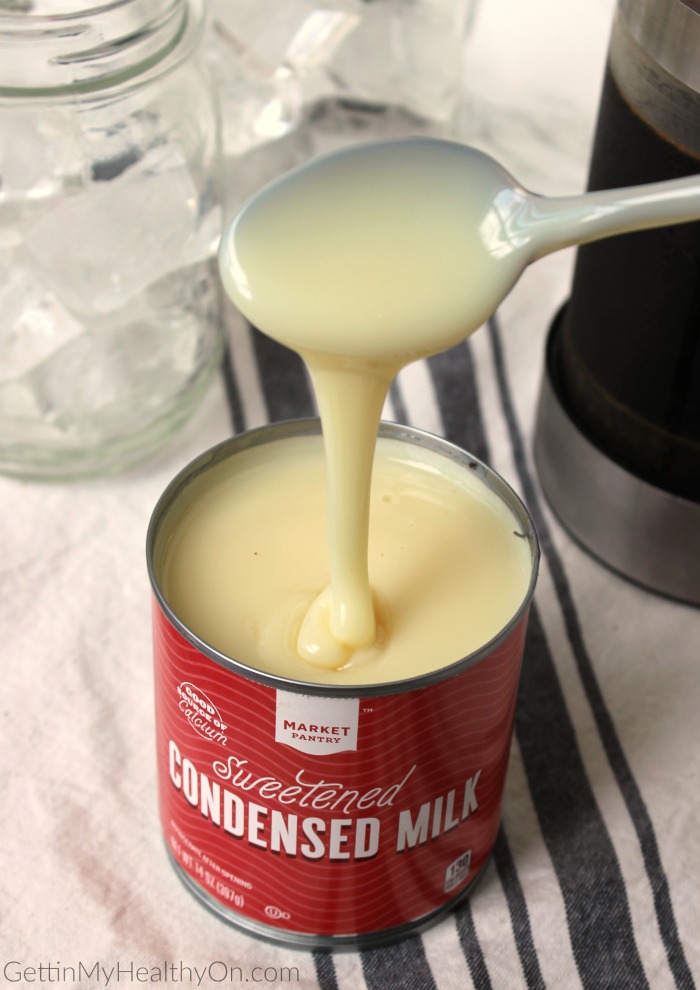 Sweetened Condensed Milk in Cold Brew Coffee
