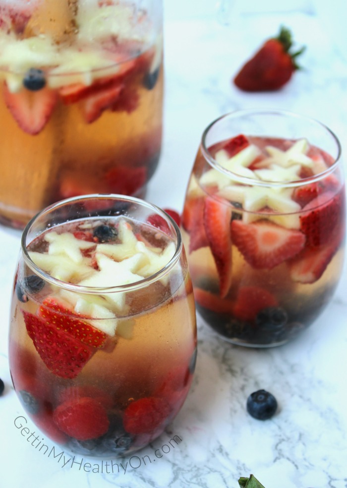 Red White and Blue White Sangria
