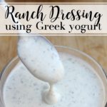 Ranch Dressing with Greek Yogurt