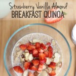 Strawberry Vanilla Almond Breakfast Quinoa