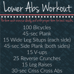 Lower Abs Workout