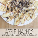 Apple Nachos with Chocolate, Peanut Butter, and Coconut