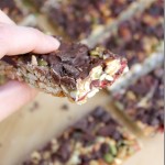 No Bake Trail Mix Granola Bars Recipe