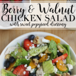 Berry and Walnut Chicken Salad with Poppy Seed Dressing