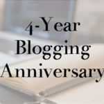 4-Year Blogging Anniversary