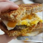 Savory French Toast Sandwich with Sausage and Egg