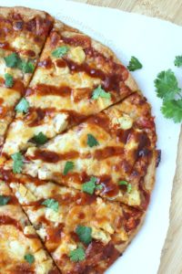 BBQ Chicken Pizza with Fresh Cilantro