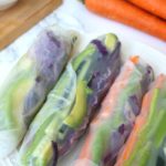 Vegetable Spring Rolls with Spicy Ginger Peanut Sauce