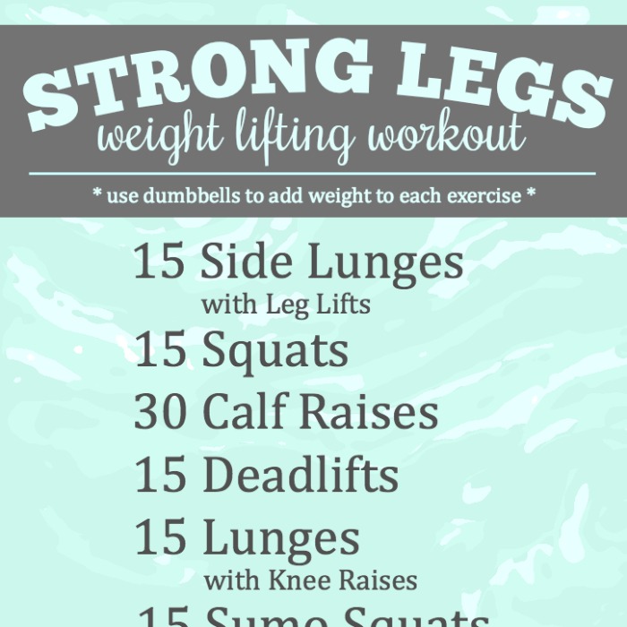 Strong Legs Weight Lifting Workout