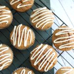 Carrot Cake Muffins with Maple Cream Cheese Drizzle