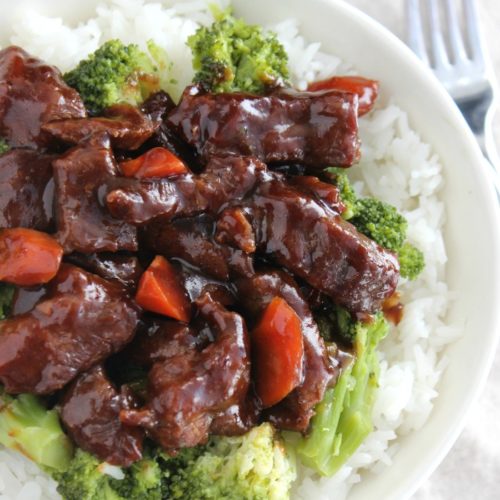 Mongolian Beef in the Slow Cooker